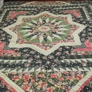 Vintage handmade Amish California King quilt